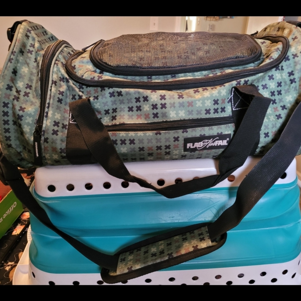 Flag Nor Fail autographed gym bag